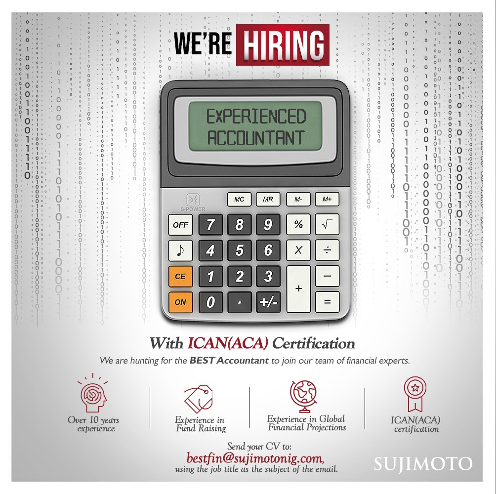 Are You The Best Accountant In Nigeria? Sujimoto Is Looking For You!