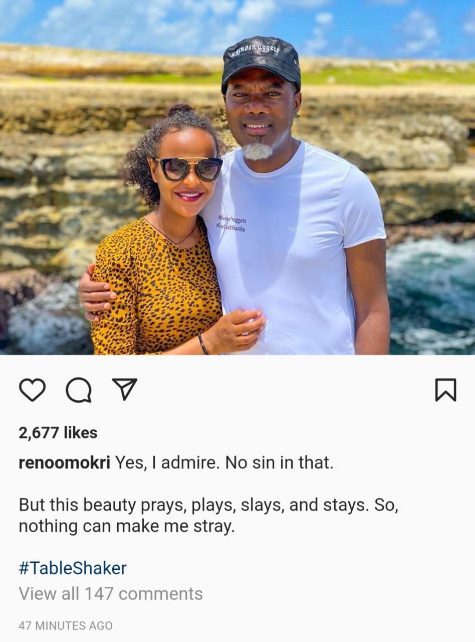 Reno Omokri admits that he finds Bianca Ojukwu attractive but says nothing can make him stray from his wife
