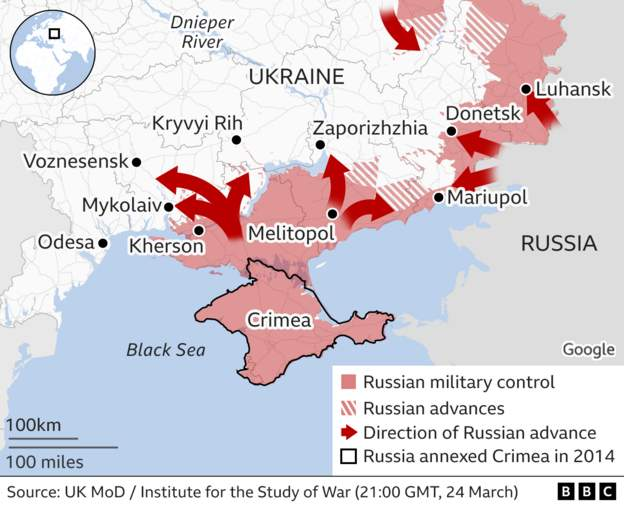 Russia to focus war on eastern Ukraine - Russian army chief signifies military ambitions have changed 