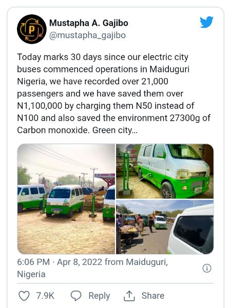 Electric Buses In Nigeria by Mustapha Gajibo
