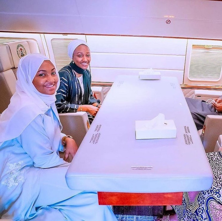 Photos of President Buhari, wife and daughters heading to Equatorial Guinea 
