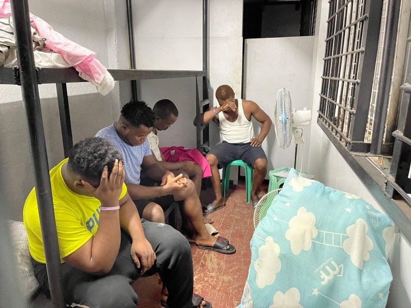 Four Nigerians arrested in Philippines for allegedly forging govt IDs, other documents after being exposed by a lady 