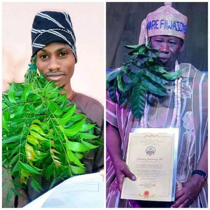 See how Kano youths celebrated as their governor, Umar Ganduje, and his wife bagged chieftancy titles in Ibadan