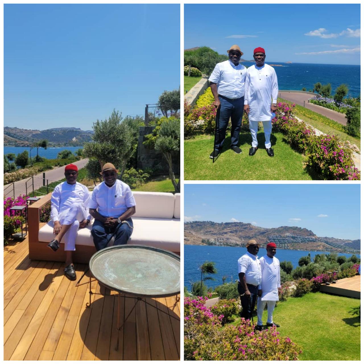 Photos of Wike and Ikpeazu on vacation in Turkey 