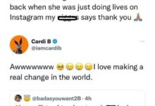 Rapper Cardi B replies female fan who gave her credit for teaching her?how to suck d**k?