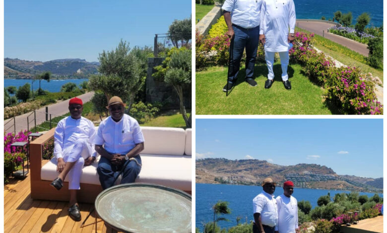 Photos of Wike and Ikpeazu on vacation in Turkey