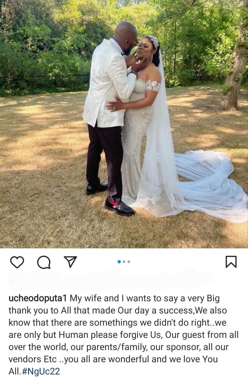 Actor Uche Odoputa weds in the UK