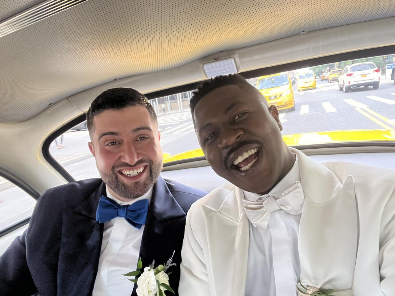 Nigerian gay rights activist, Edafe Okporo and his lover, Nick Giglio get married 