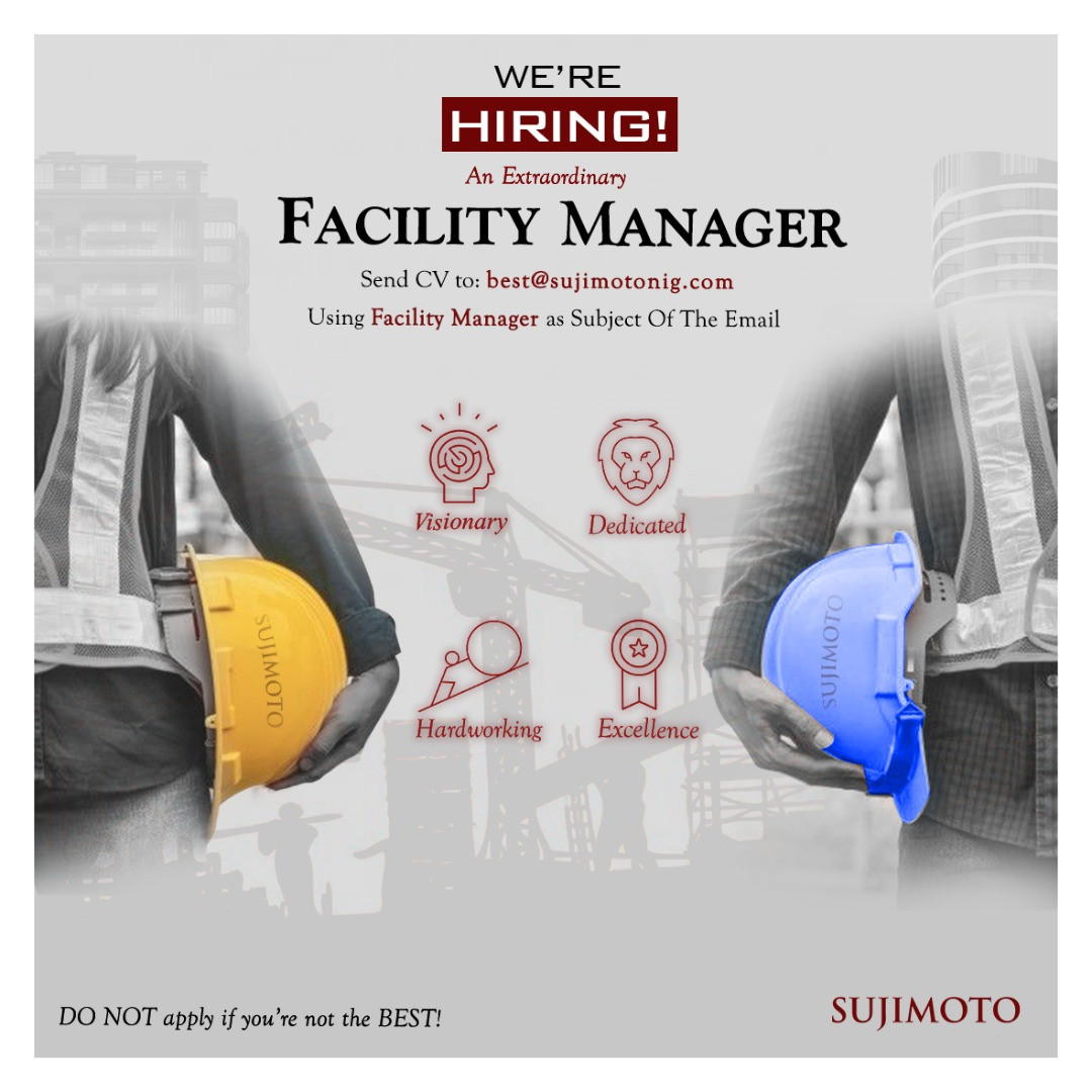 Join The Leagues Of The Best Minds - Sujimoto is hiring (HR Manager, Logistics Manager, Facility Manager, Internal Auditor)