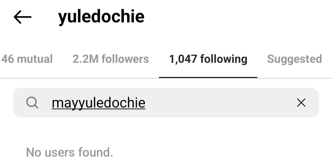 Yul Edochie unfollows first wife May Yul-Edochie two months after she unfollowed him when he took a second wife