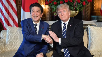 Former US president, Donald Trump calls for Shinzo Abe