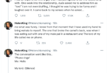 Lady shares her experience with man who asked her to call him lord