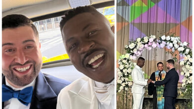 Nigerian gay rights activist, Edafe Okporo and his lover, Nick Giglio get married