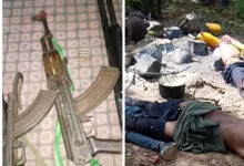 Police, hunters kill three kidnappers, rescue four victims and recover two AK-47 rifles in Adamawa
