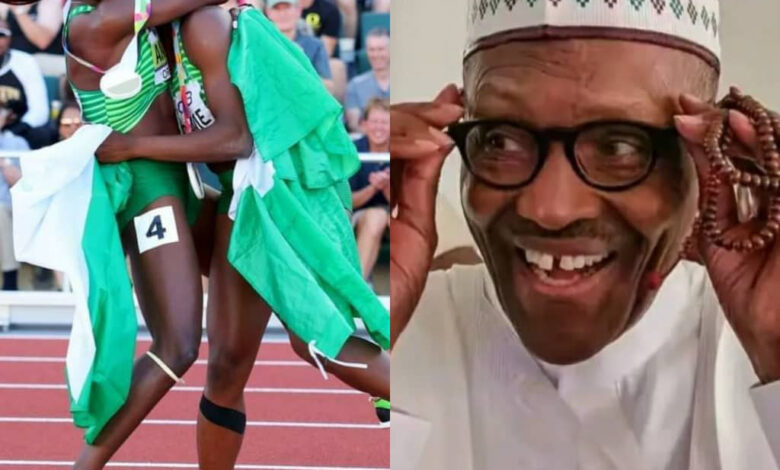 President Buhari congratulates Tobi Amusan and Ese Brume for winning Gold and Silver medals at World Athletics Championship