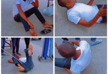 Suspected phone snatcher publicly flogged in Bayelsa (videos)