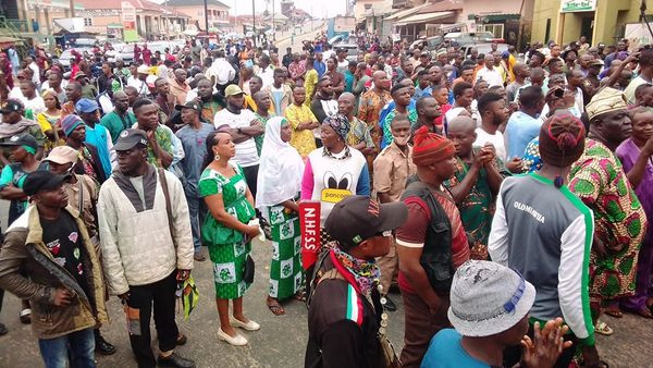 Insecurity: Massive protest rocks Ogbomoso over kidnapping and murder of LAUTECH student, hotelier 