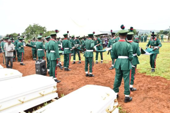 Soldiers killed during terrorist attack in Abuja laid to rest (photos)