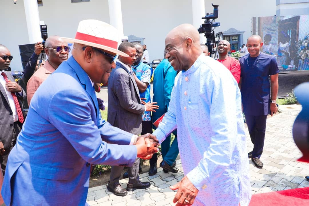 Governor Wike gifts Peter Odili a mansion on 74th birthday