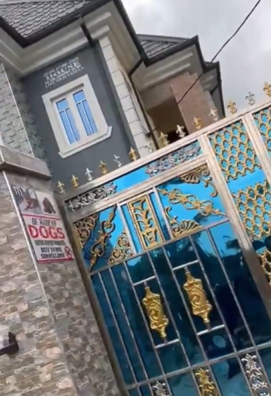 Nigerian man returns home from Dubai to see the house his family built for him while working and sending money home (video)