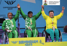 Folashade Oluwafemiayo breaks world record in Women?s Powerlifting to clinch Gold