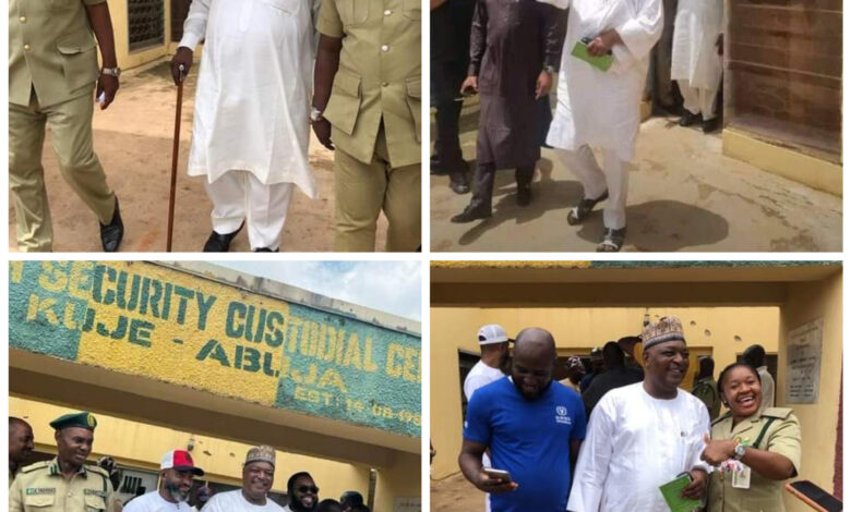 Former Governors Dariye and Nyame released from prison (photos)