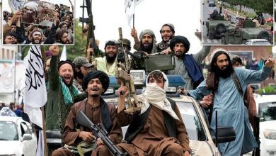 Jubilant Taliban fighters celebrate outside abandoned US embassy and declare a national holiday on one year anniversary of US military leaving Afghanistan (videos)