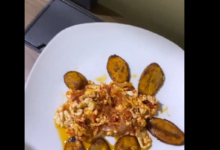 Man shares video of N2k food he was served at a Lagos hotel