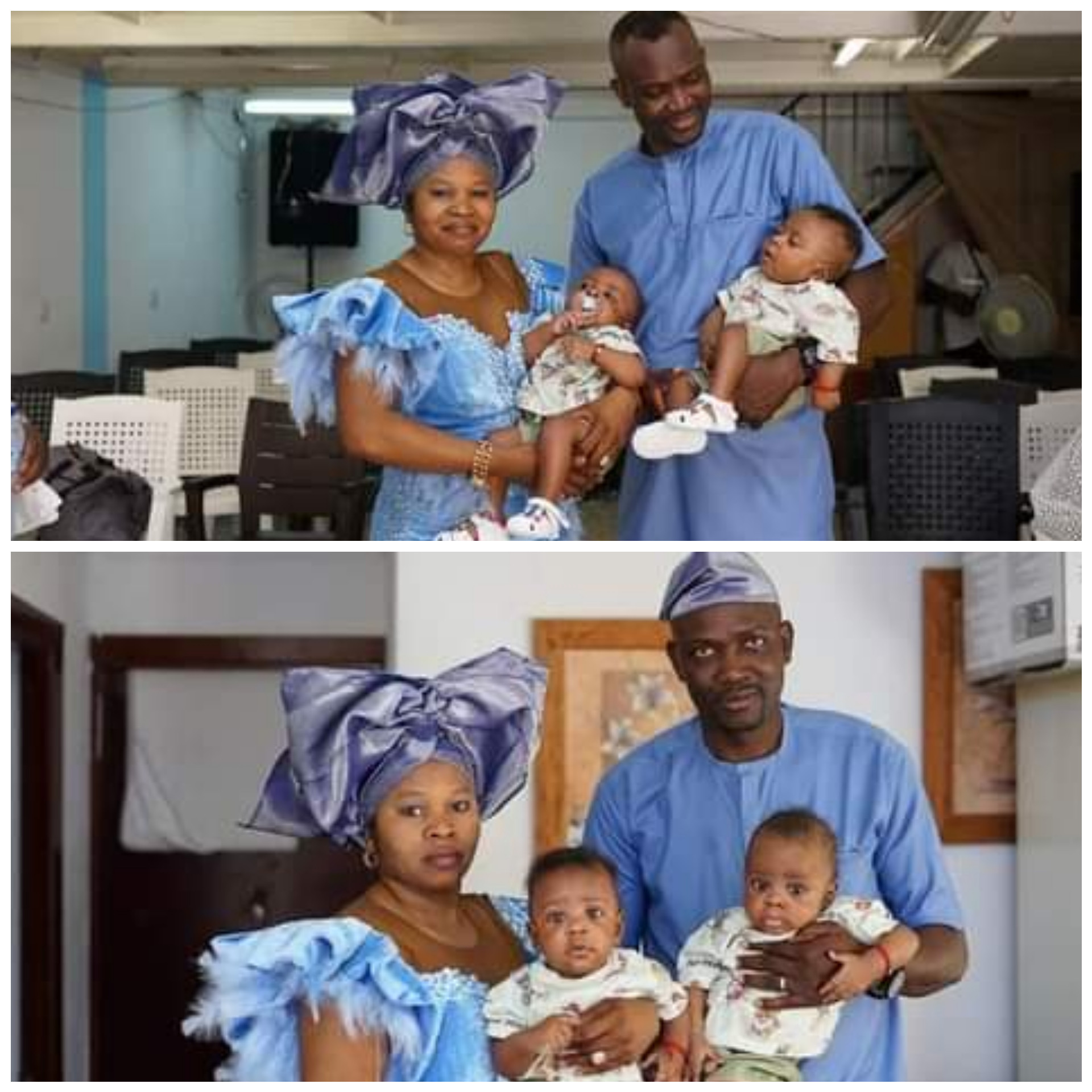Nigerian couple welcome twins after 18 years of waiting