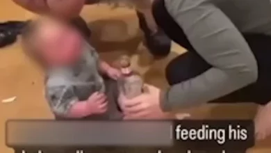 Parents arrested on suspicion of child cruelty after they were cut giving their baby a shot of vodka