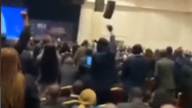Peter Obi receives a rousing welcome while being ushered into ongoing NBA conference in Lagos (video)