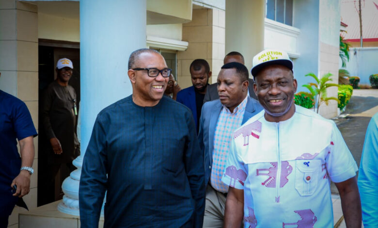 Peter Obi visits Anambra state governor, Charles Soludo (photos)