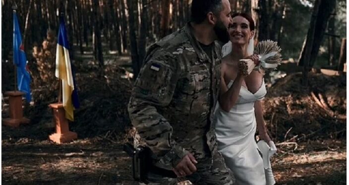 Russia-Ukraine War: Ukrainian Sniper Gets Married On The Front-line To Her Soldier Husband (Photos)